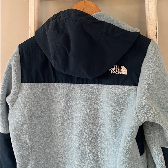 The North Face vintage Dinali bay Blue Hooded Fleece Jacket size small - Picture 8 of 8